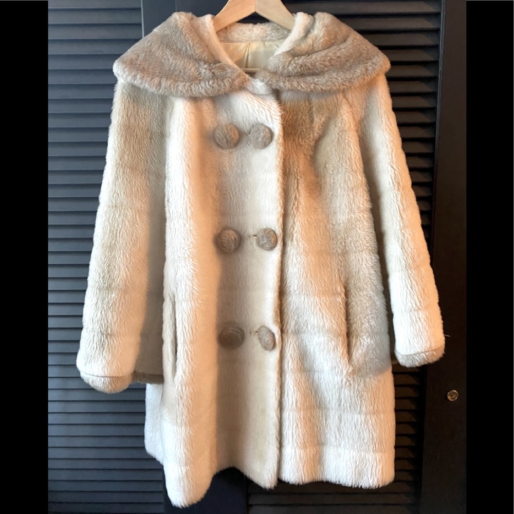 Vintage Union Made faux fur coat